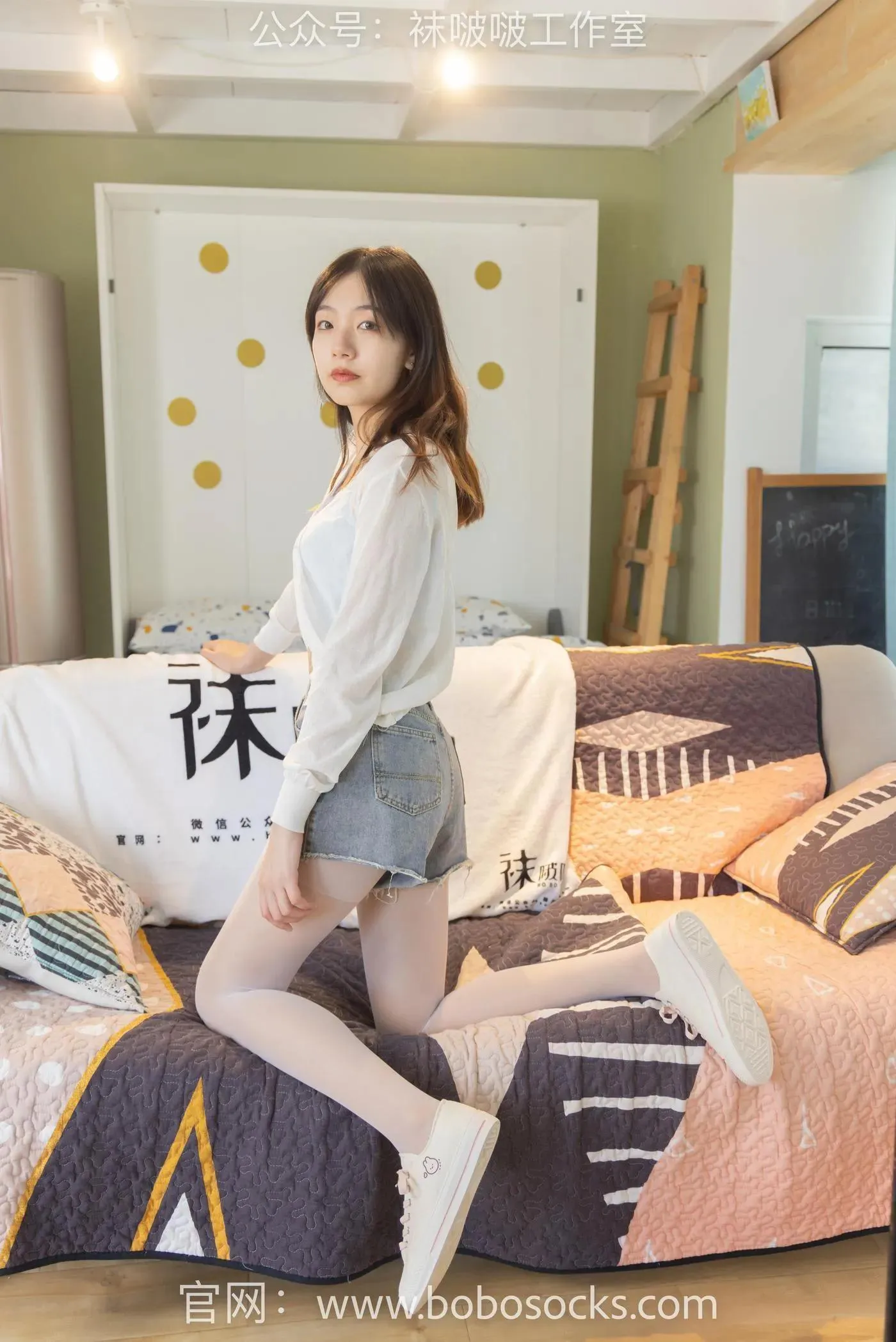 [BoBoSocks袜啵啵]NO.102 小甜豆-板鞋、白丝 [140P]插图5